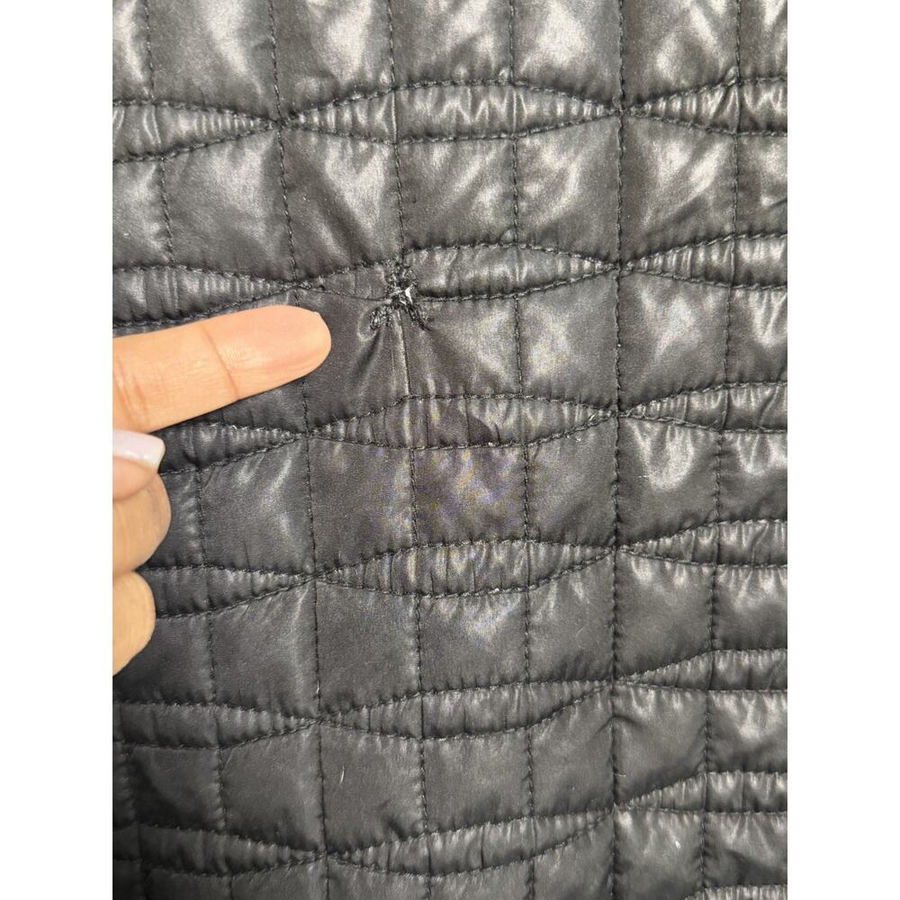 Kate Spade New York Black Quilted Collared Button Front Coat Size M PLEASE READ - Picture 13 of 16